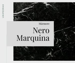 Marmore importado nero marquina, preto com veios brancos